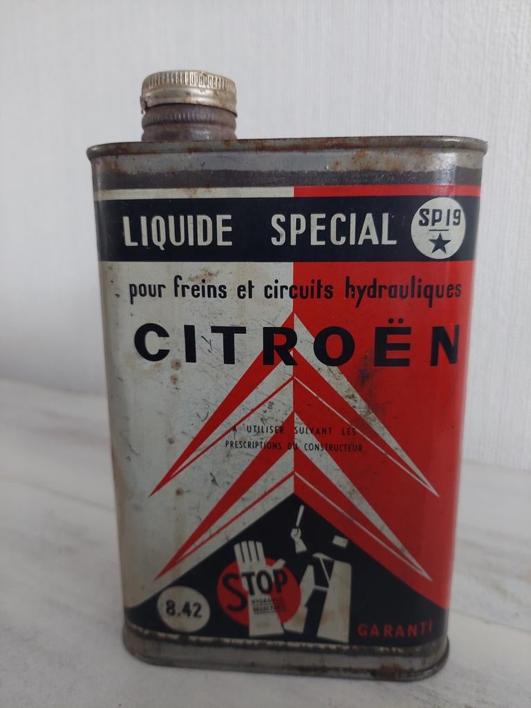 Citroen olieblik, Verzamelen, Blikken, Ophalen of Verzenden, Gebruikt, Overige