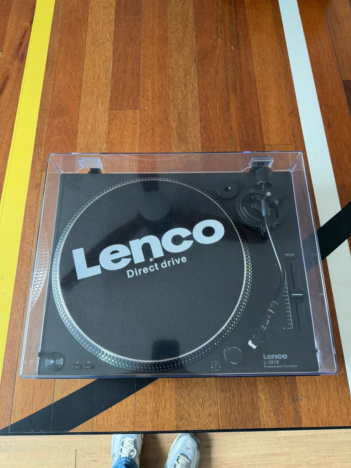 Lenco L-3810 Direct Drive Platenspeler met Pitch Control, Audio, Tv en Foto, Platenspelers, Gebruikt, Pitch-regelaar, Platenspeler