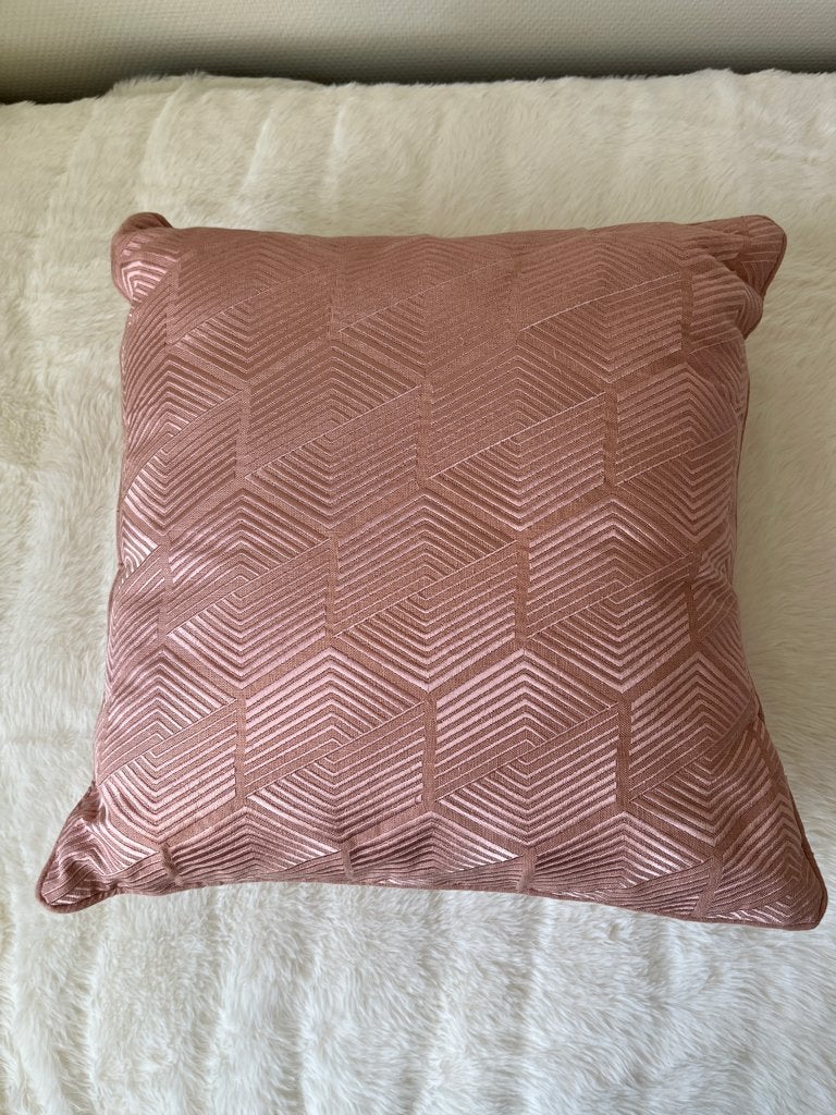 Sierkussen roze Hinck Amsterdam - Art deco linnen dustypink, Overige merken, Vierkant, Ophalen of Verzenden, Zo goed als nieuw