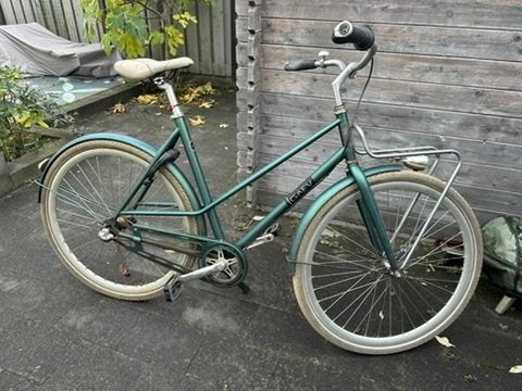 GAEV Damesfiets - Groen, Gebruikt, Terugtraprem, Gebruikt, Versnellingen, 50 tot 53 cm