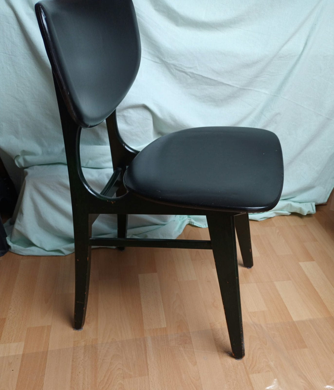 Drie eetkamerstoelen  Retro-model (Lelystad), Huis en Inrichting, Stoelen, Ophalen, Gebruikt, Drie