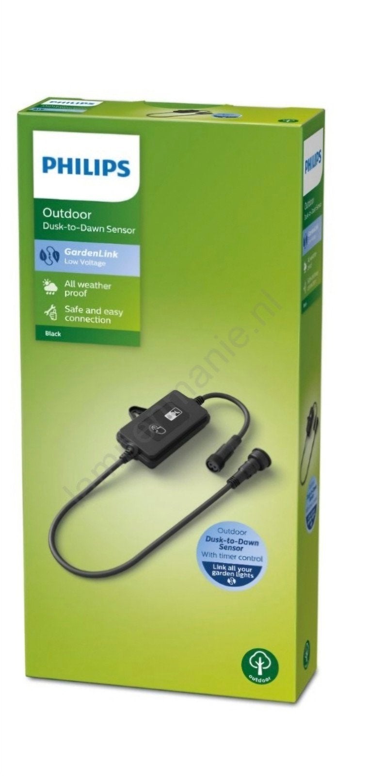 Philips Outdoor Dusk-to-Dawn Sensor GardenLink, Kunststof, Licht-donker-sensor, Minder dan 50 watt, Overige typen