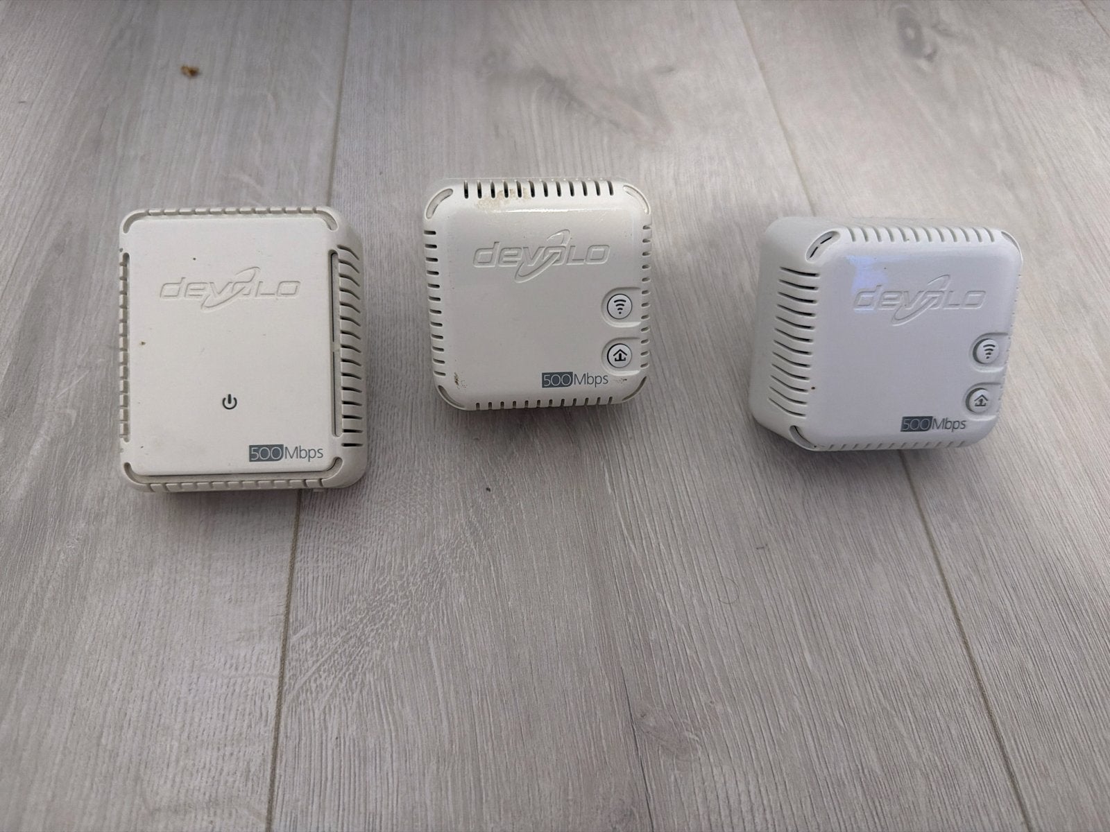 Devolo dLAN 500 Powerline Adapters (3 stuks), Ophalen of Verzenden, Gebruikt