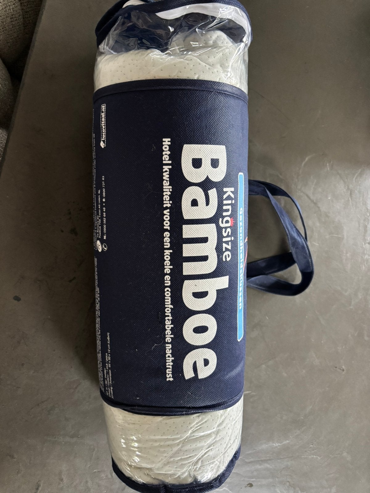 Nieuw bamboe hoofdkussen Lucovitaal, Ophalen of Verzenden, Nieuw, Bamboe, Kussen