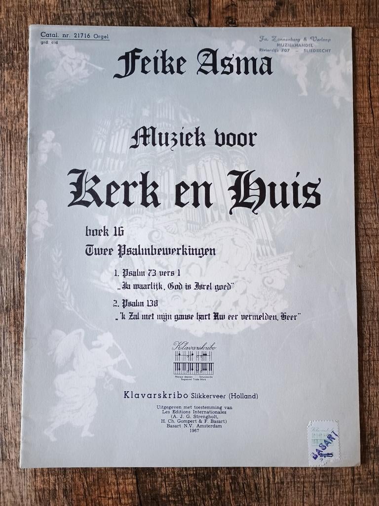 Klavarskribo Feike Asma Boek 16, Ophalen of Verzenden, Artiest of Componist, Religie en Gospel