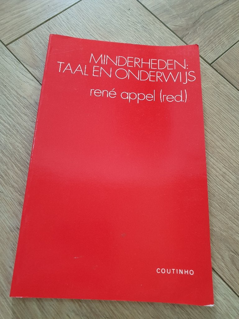 Minderheden: taal en onderwijs – René Appel | Studieboek, Boeken, Studieboeken en Cursussen, Zo goed als nieuw, René Appel, Alpha