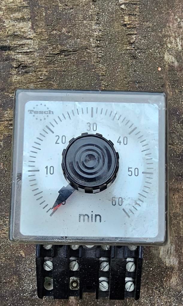 Tesch VS Timer 60 min -Vintage Tijdrelais voor de liefhebbe, Ophalen of Verzenden
