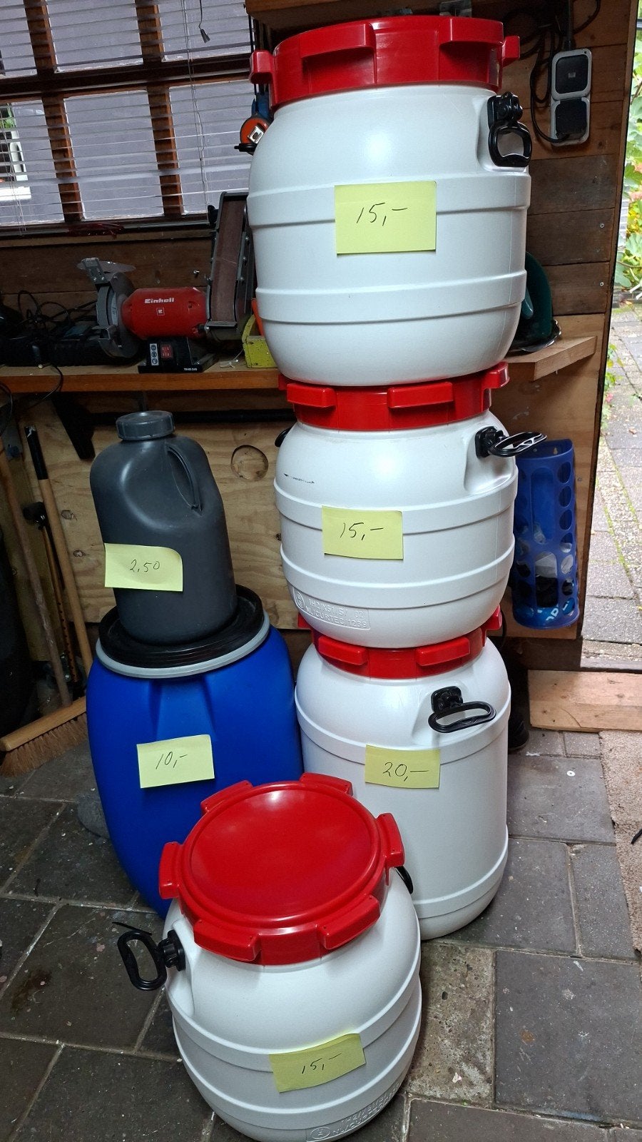 plastic tonnen, Ophalen of Verzenden, Nieuw, Kunststof
