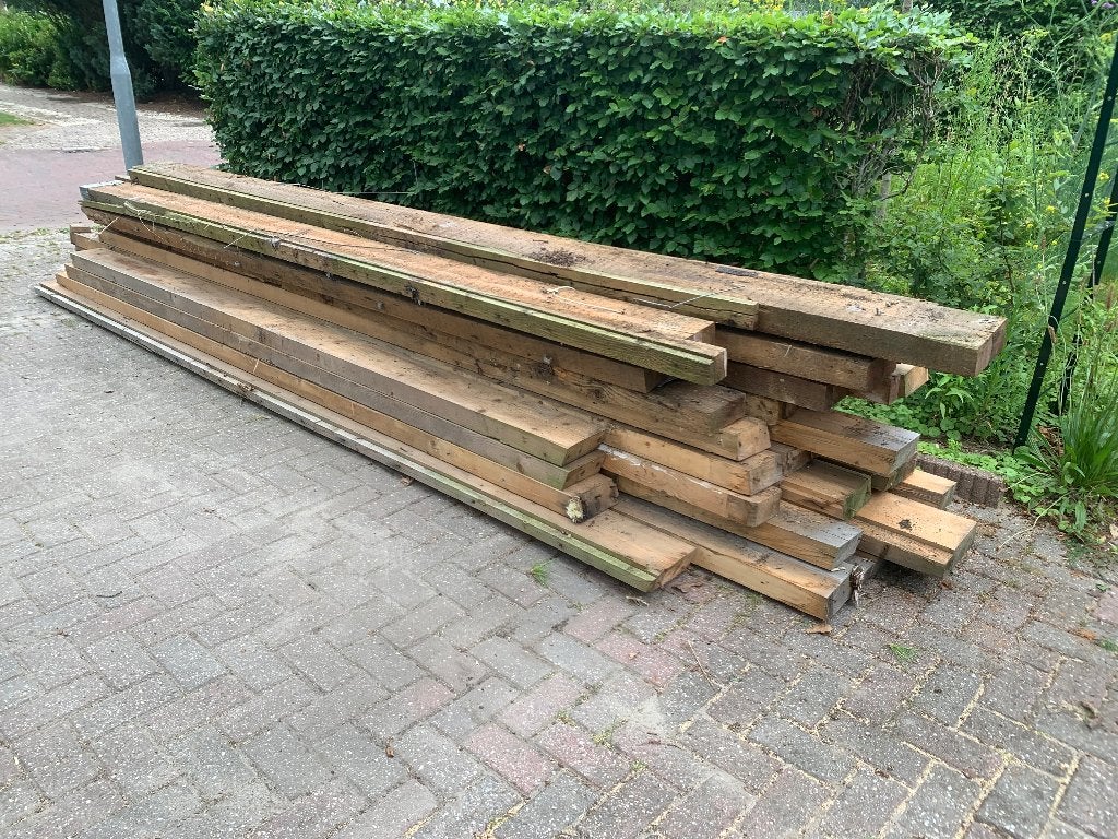 Vuren balken, Doe-het-zelf en Verbouw, Hout en Planken, Ophalen, Gebruikt, Balk, Vuren