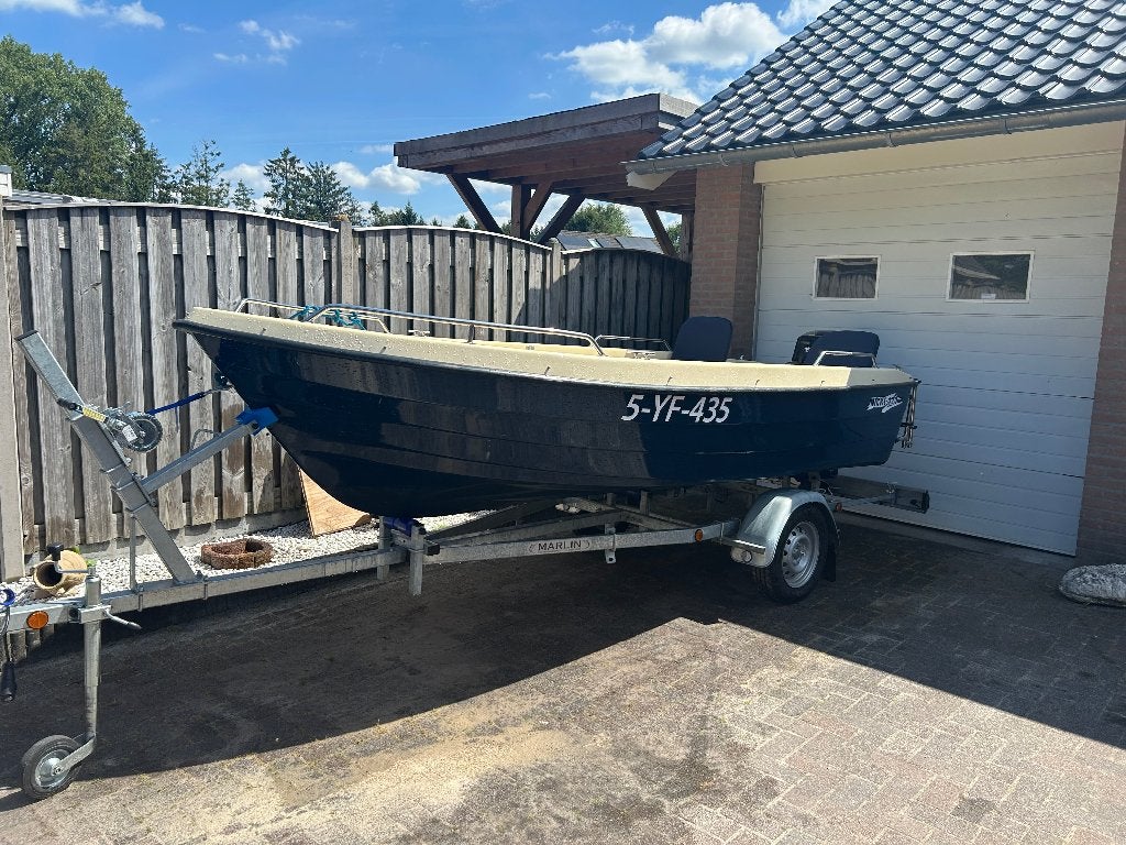 Nicki 420/ 20pk/ trailer, Watersport en Boten, Vis- en Consoleboten, Gebruikt, Overige merken, Viertaktmotor, Benzine, 10 tot 30 pk