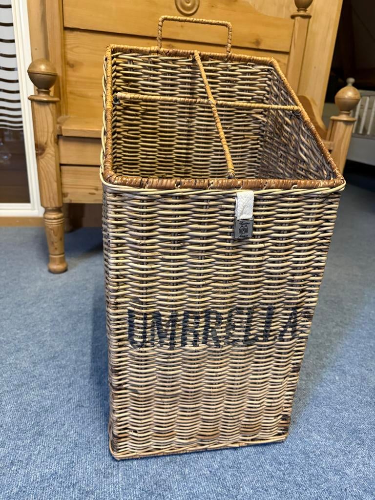 Riviera Maison paraplubak van rotan, Huis en Inrichting, Woonaccessoires | Overige, Ophalen, Natuurlijk materiaal, Bruin, Landelijk