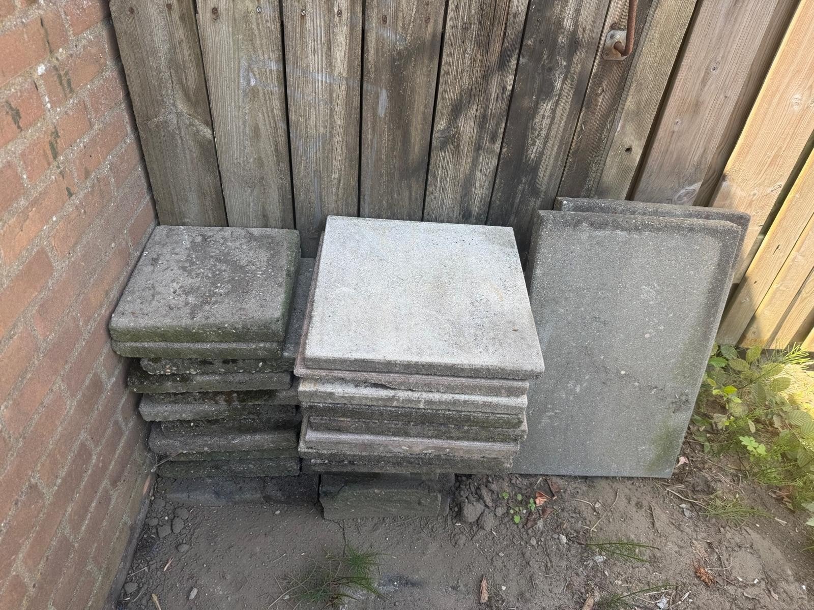Tegels gratis af te halen, Tuin en Terras, Tegels en Klinkers, Ophalen, Gebruikt, Beton, Terrastegels
