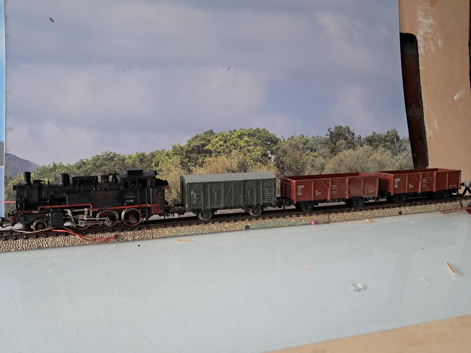 MARKLIN 3095 EN WAGONS, Wisselstroom, Ophalen of Verzenden, Märklin, Gebruikt