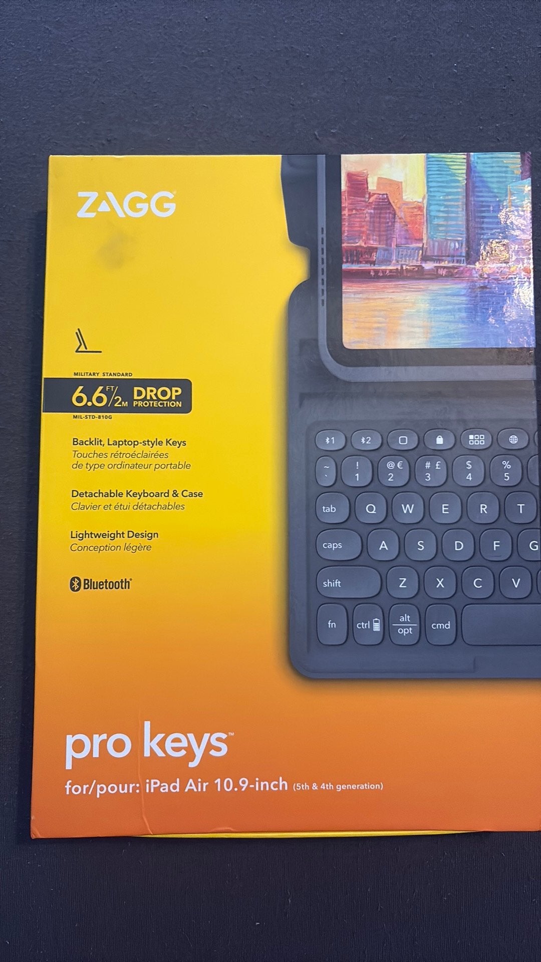Zagg pro keys hoes, voor ipad air 10.9 inch, Ophalen, Zo goed als nieuw, Overige typen