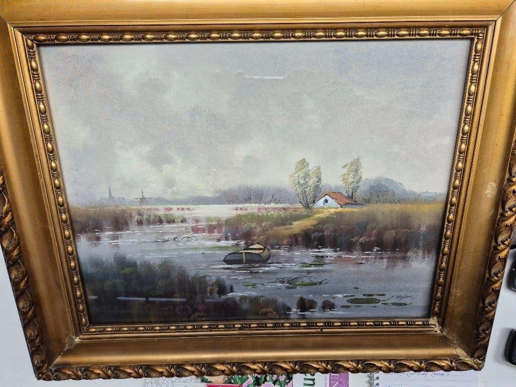 Aqaurel van J.Weyers., Overige stijlen, Ophalen of Verzenden, Landschap, Aquarel