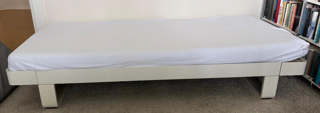 Auping 2x 1 persoonsbed, Ophalen, Gebruikt, 90 cm, Eenpersoons