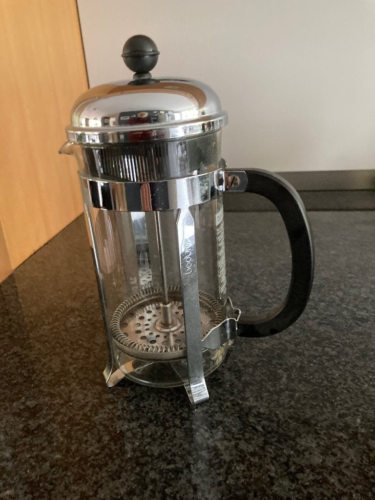 Mooie Bodum Caffettiera, 4 tot 10 kopjes, Ophalen, Zo goed als nieuw, Koffiemachine