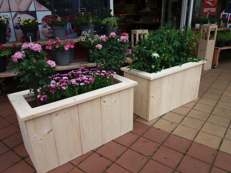 Plantenbakken en bloembakken van steigerhout maatwerk, Ophalen of Verzenden