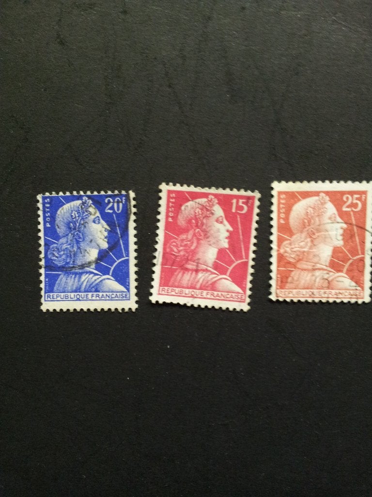 Frankrijk kopjes C gestempeld, Ophalen of Verzenden, Gestempeld