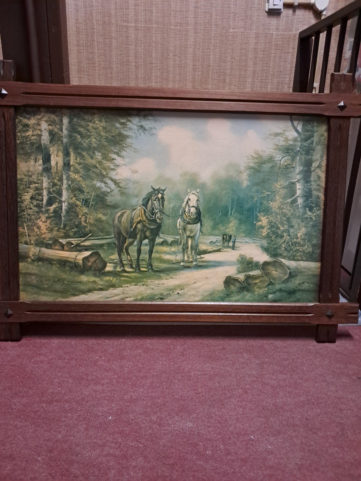 te koop Schilderij c.pila montage, Antiek en Kunst, Ophalen