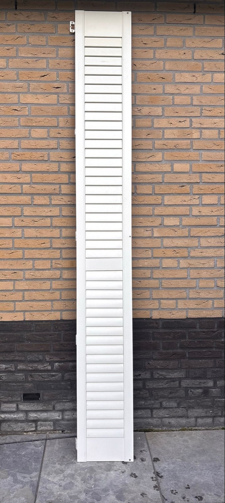 Witte houten shutters, Ophalen, Minder dan 80 cm, 215 cm of meer, Binnendeur
