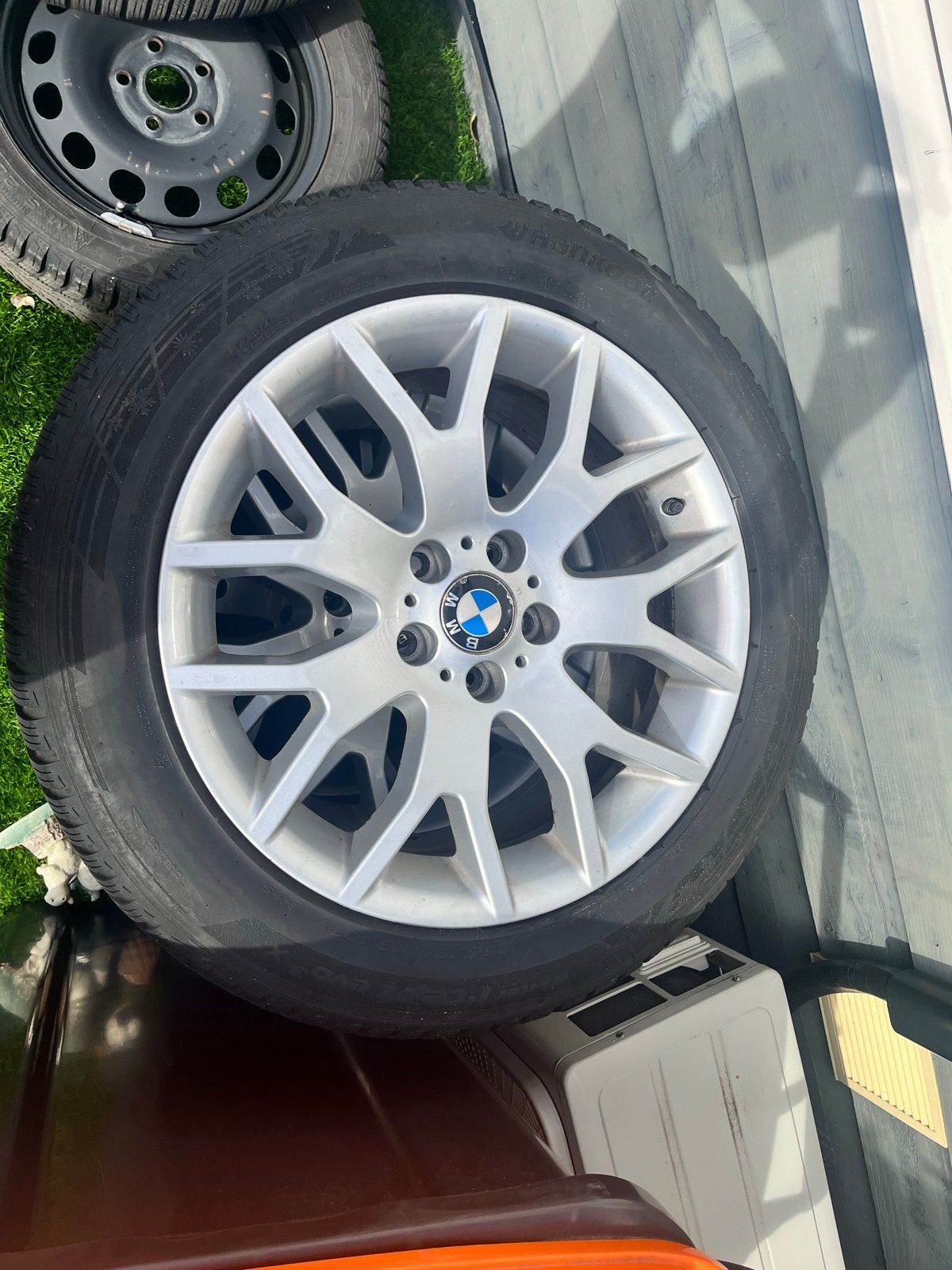 BMW Winterbanden met velgen 255/50R19 steekmaat 5x120, Gebruikt, 255 mm, Banden en Velgen, Winterbanden