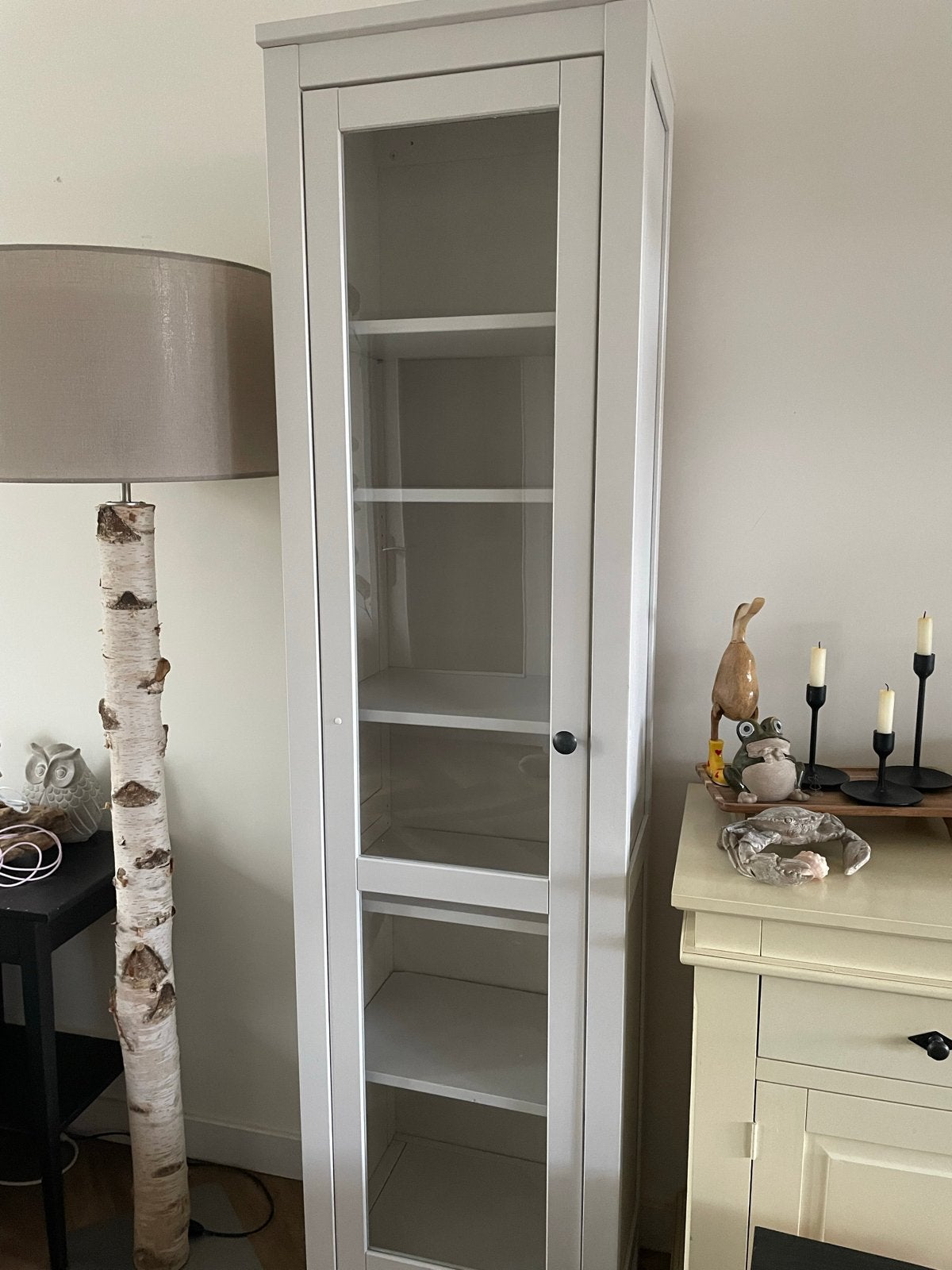 IKEA Hemnes vitrinekast - Kalkwit gespoten, Ophalen, Gebruikt, 200 cm of meer, 50 tot 100 cm