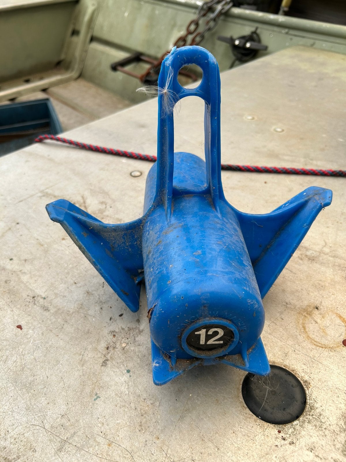 Kunstog boot Anker 12 kg, Ophalen, Zo goed als nieuw, Overige merken