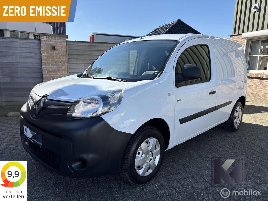 Renault Kangoo Z.E.33Kwh|Koopaccu|SoH 93.9%|Dealer onderh, Auto's, Bestelauto's, Automaat, Wit, 2 stoelen, Geïmporteerd