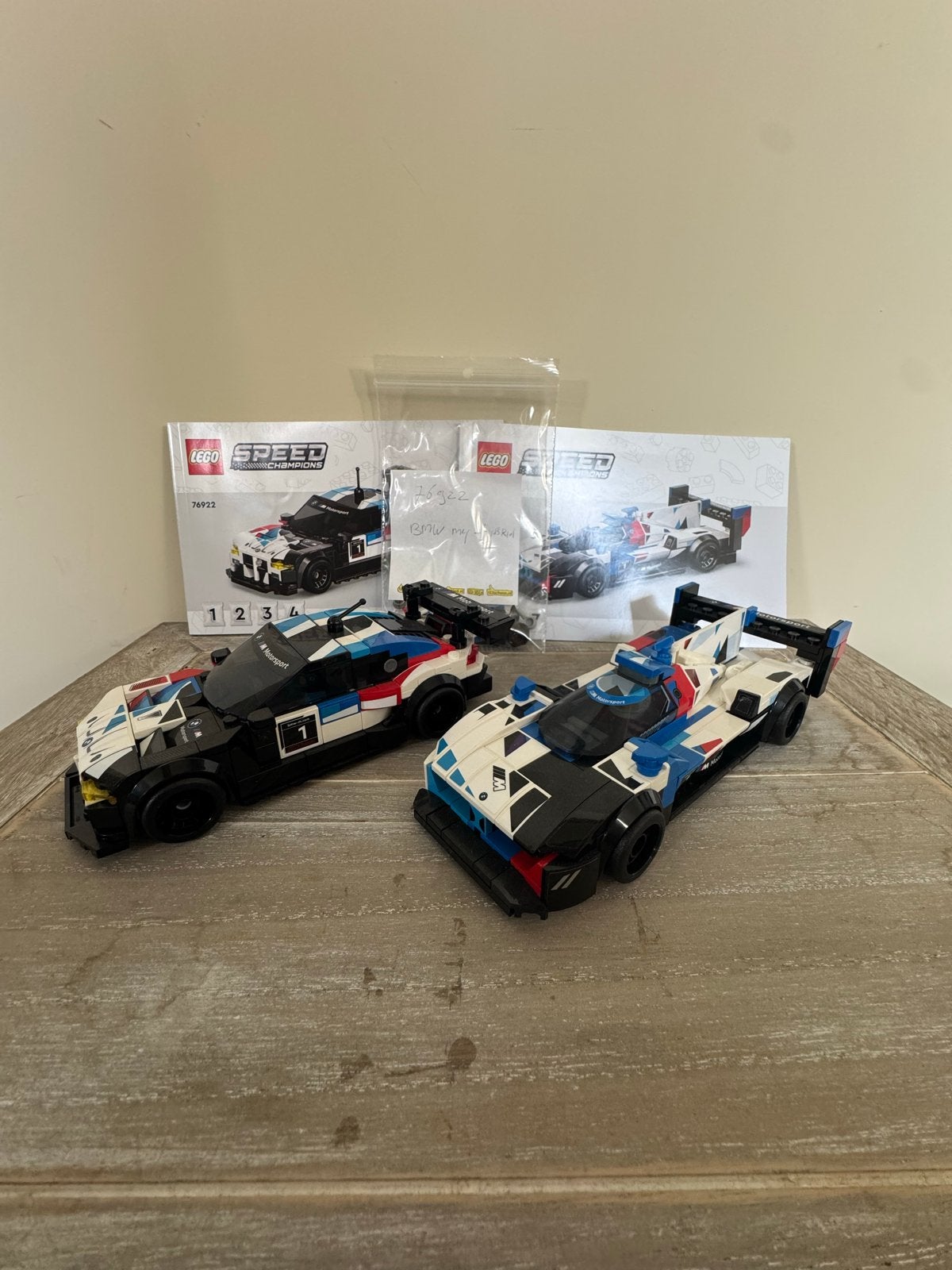 Lego Speed Champions 76922 BMW M4 GT3 & BMW M Hybrid V8, Ophalen, Zo goed als nieuw