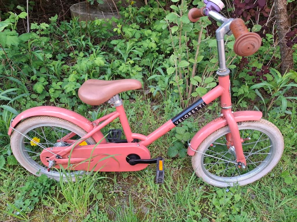 Veloretti 16 inch zalm kleurig, Fietsen en Brommers, Ophalen, Gebruikt, 16 tot 20 inch