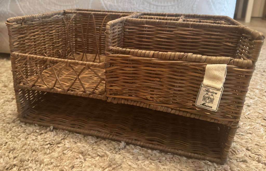 Bureau organizer Rivièra Maison, Huis en Inrichting, Ophalen, Zo goed als nieuw, Rechthoekig, Riet