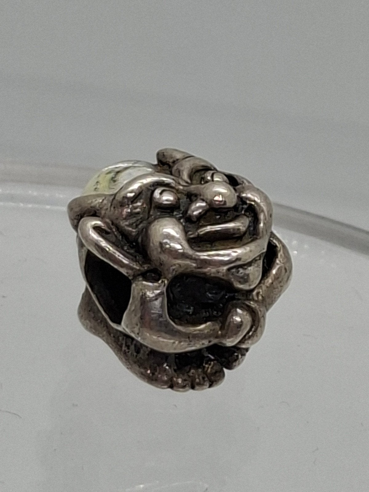 Trollbeads Zilveren Bedel Trol met Grote Voeten LAA 925, 1 bedel, Ophalen of Verzenden, Zilver, Trollbeads