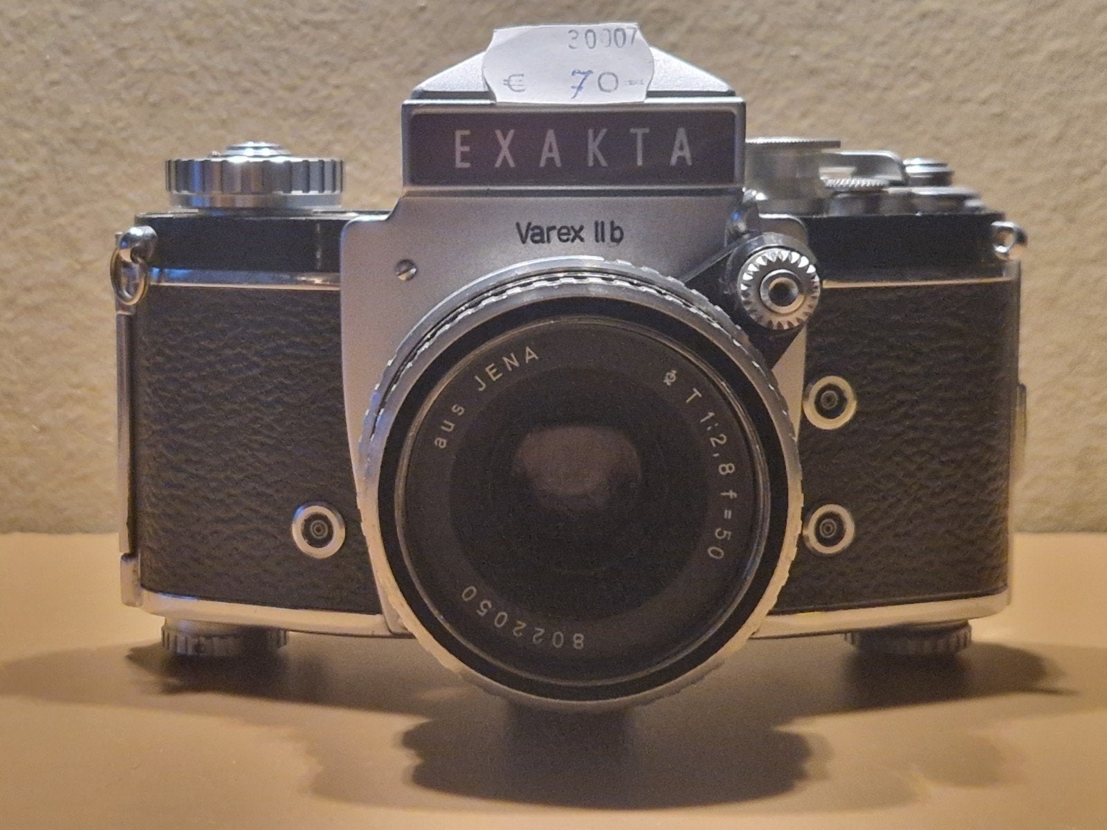 Vintage Exakta Varex IIb Spiegelreflexcamera met lens, Ophalen of Verzenden