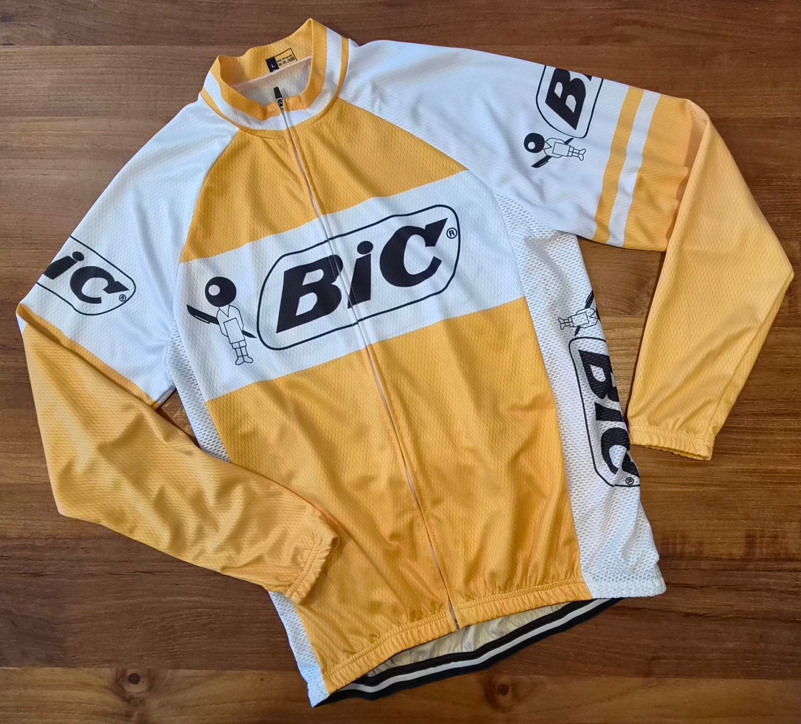 Nieuw retro fietsshirt maat L - modern comf, Nieuw, L, Bovenkleding, Heren