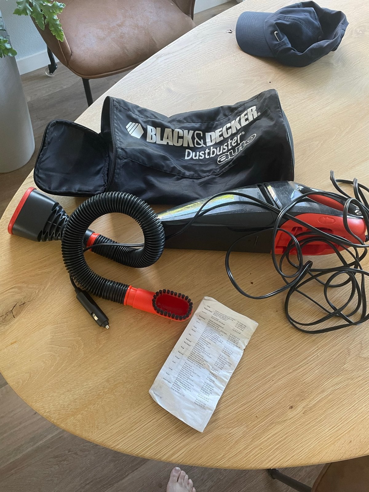 Auto stofzuiger caravan boot 12V Kruimeldief, Ophalen, Kruimeldief, Zo goed als nieuw, Reservoir
