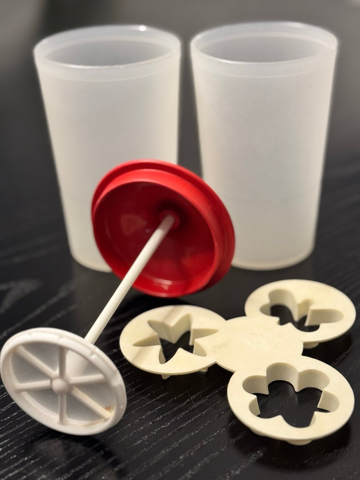 Magnetron Cappuccinomaker met extra beker, Ophalen, Zo goed als nieuw
