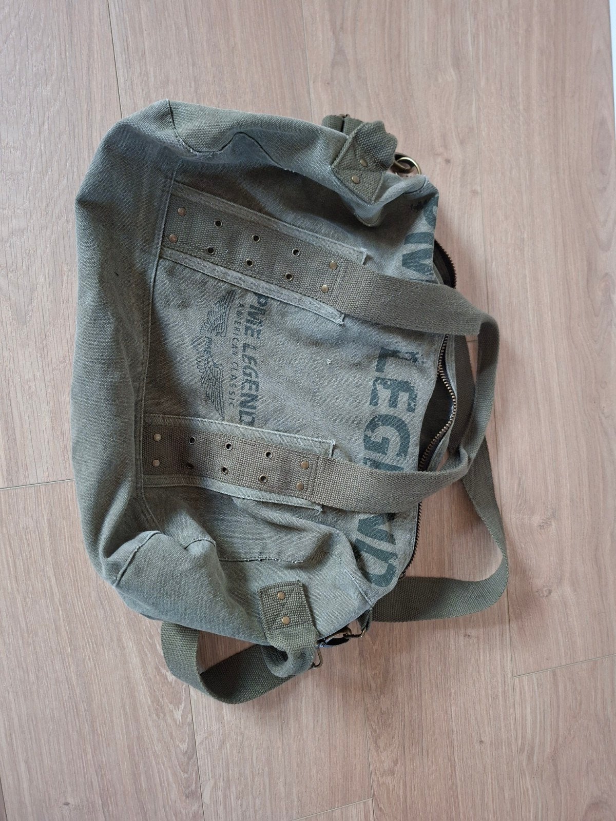 PME Legend Reistas/Sporttas - Groen Canvas, 30 cm of meer, Gebruikt, Ophalen of Verzenden, 60 tot 80 cm