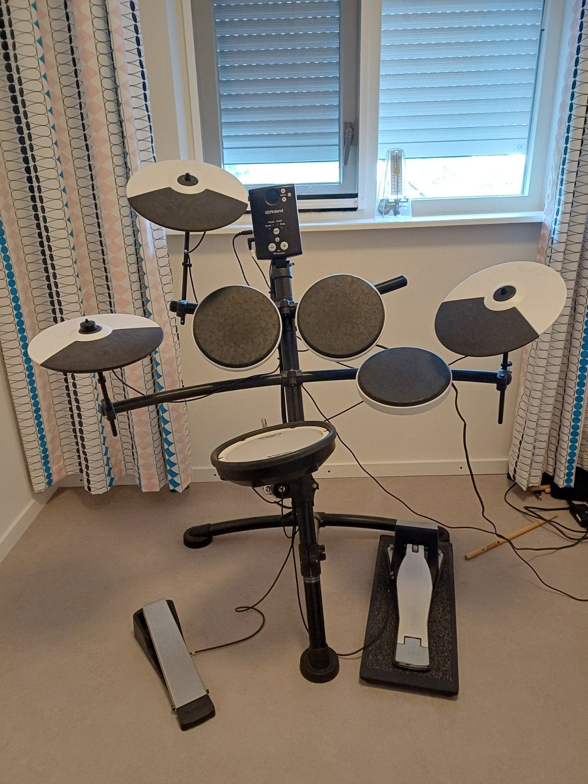 Roland TD-1KV + KT-10 kick pedaal + PDX-8 snare drum, Ophalen, Zo goed als nieuw, Roland, Elektronisch