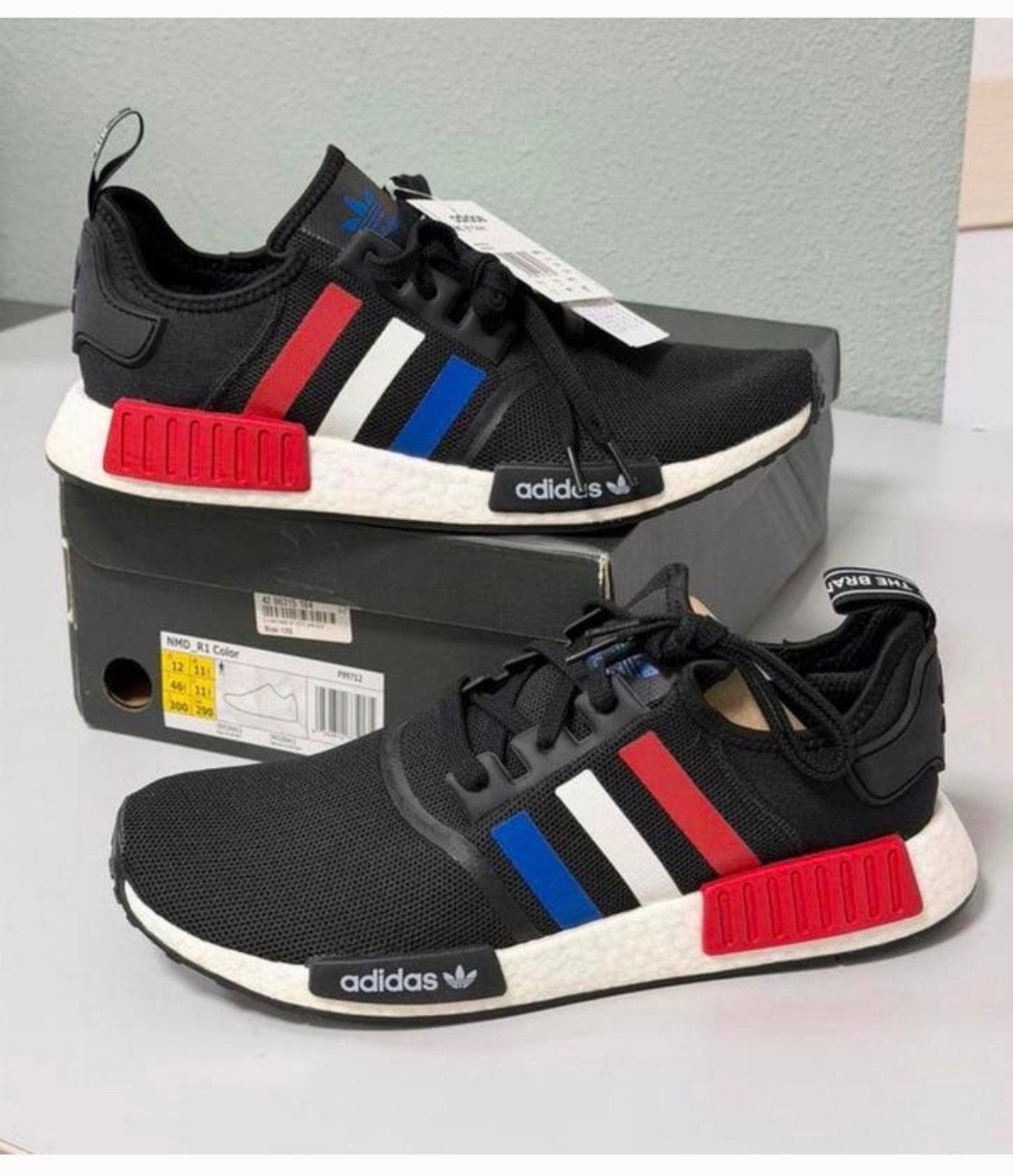 Original Mens 46 Adidas NMD_R1 Color NMD R1 Sneakers F99712, Zwart, Nieuw, Ophalen of Verzenden, Sneakers of Gympen