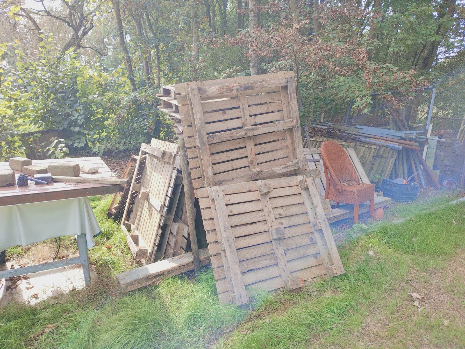 gratis stookhout gratis, Tuin en Terras, 6 m³ of meer, Ophalen