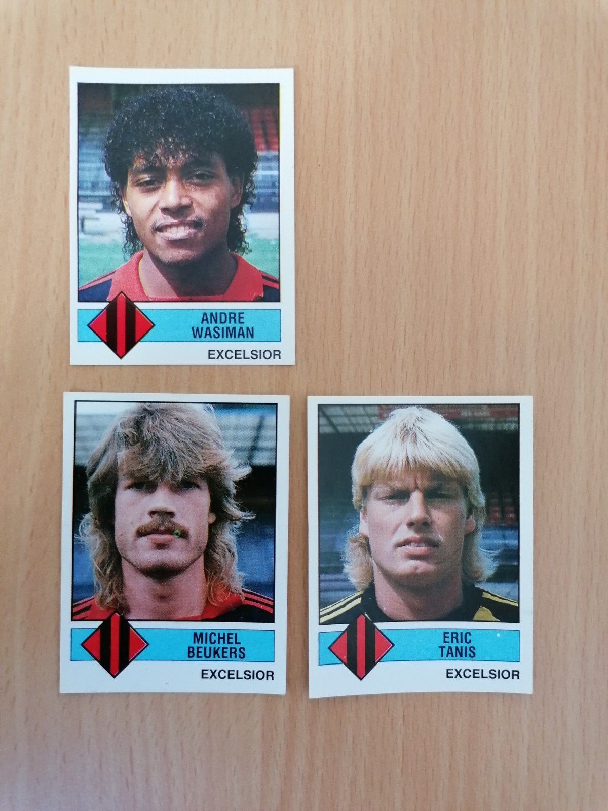 Panini Voetbal 87 Excelsior 3x., Ophalen of Verzenden, Zo goed als nieuw