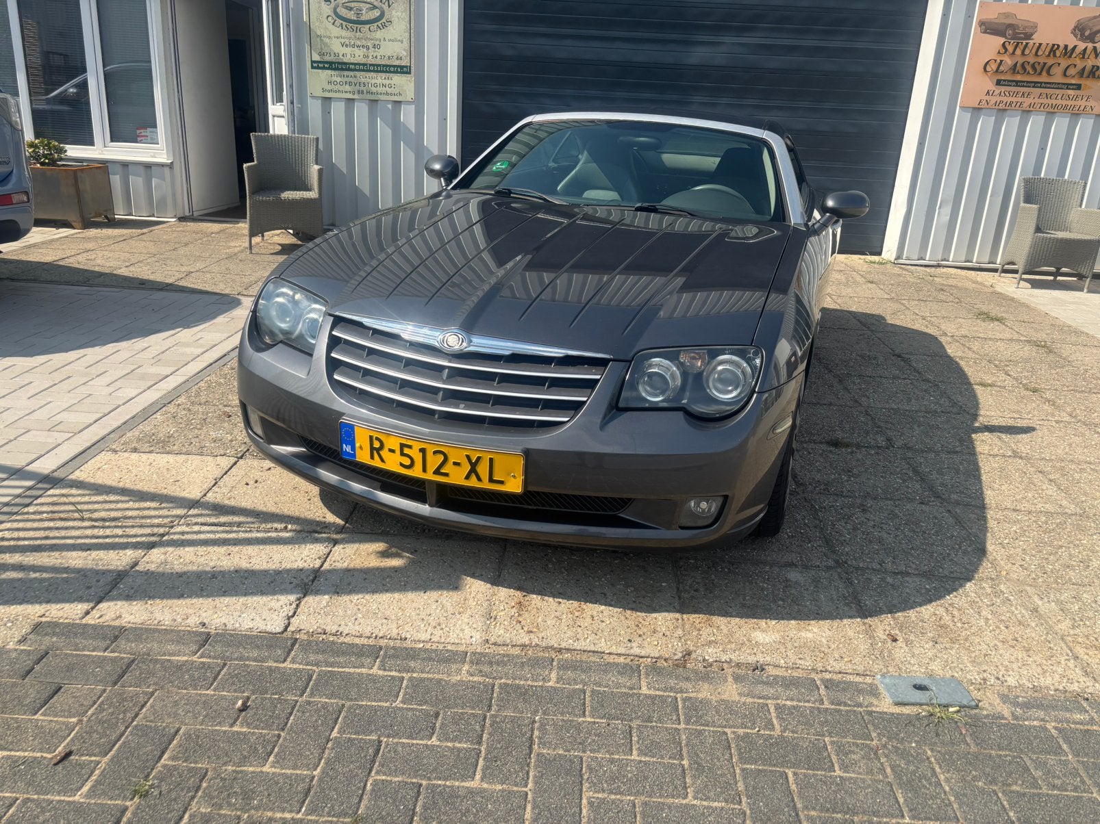 Chrysler Crossfire coupé automaat 2005 Grijs, Auto's, 1357 kg, 3199 cc, Bedrijf, 2 stoelen