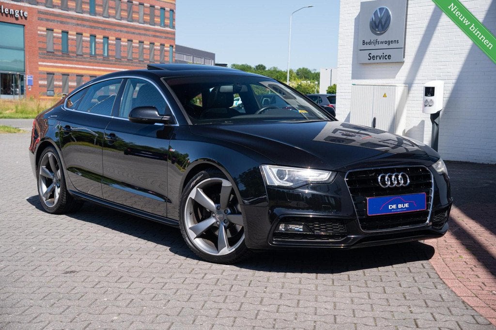 Audi A5 Sportback 1.8 TFSI S-Line Facelift|Org NL NAP|2e Eig, Auto's, Audi, Euro 5, Zwart, 4 cilinders, 4 stoelen