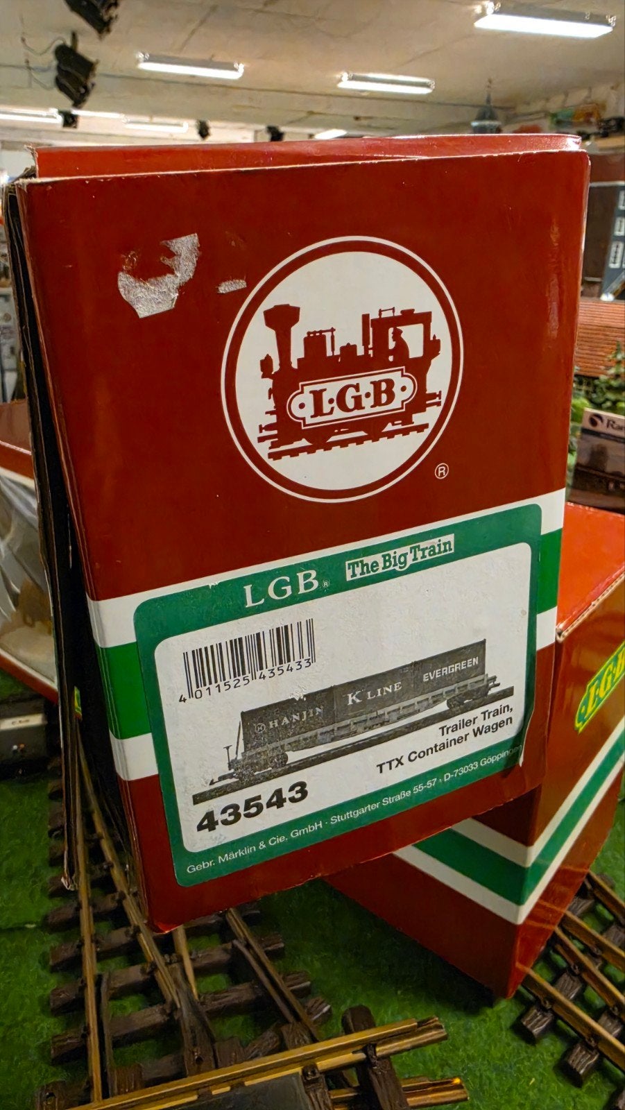 lgb wagon 43543 , zonder containers. wel nieuw. met org verp, Gelijkstroom, Ophalen of Verzenden, LGB, Nieuw