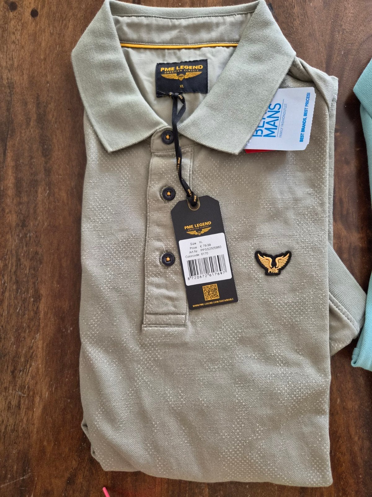 PME Legend Polo Shirt Maat XL - Nieuw, nooit gedragen, Kleding | Heren, T-shirts, Ophalen, Nieuw, Maat 56/58 (XL), Groen