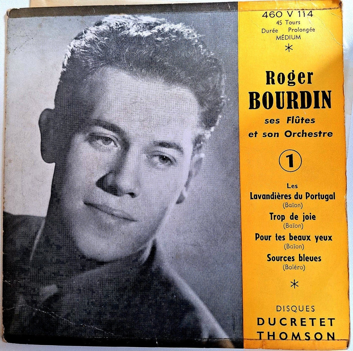 7"-EP/SINGLE  ROGER BOURDIN - Lavandières Du Portugal, Ophalen of Verzenden, Gebruikt, EP