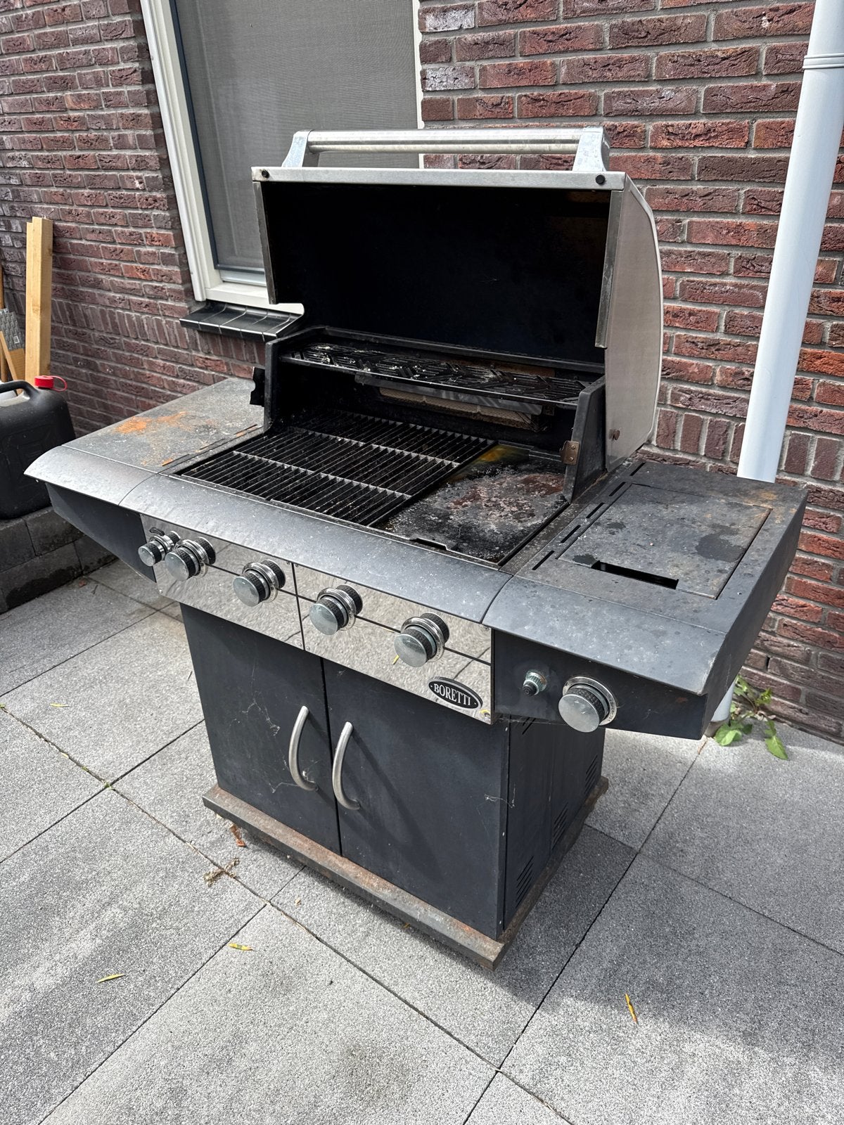 Boretti Davinci Nero gasbarbecue, Tuin en Terras, Ophalen, Gebruikt
