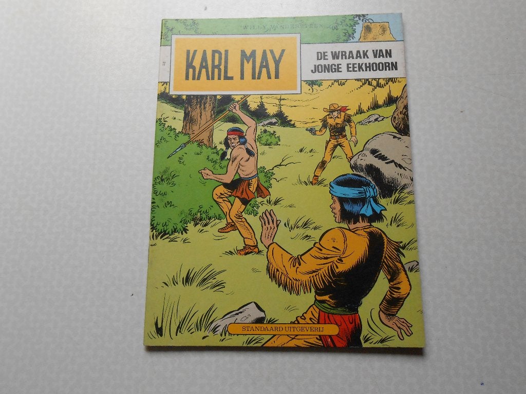 Karl may 77 De wraak van Jonge Eekhoorn 1983 1 ste druk., Willy Vandersteen, Eén stripboek, Nieuw, Ophalen of Verzenden