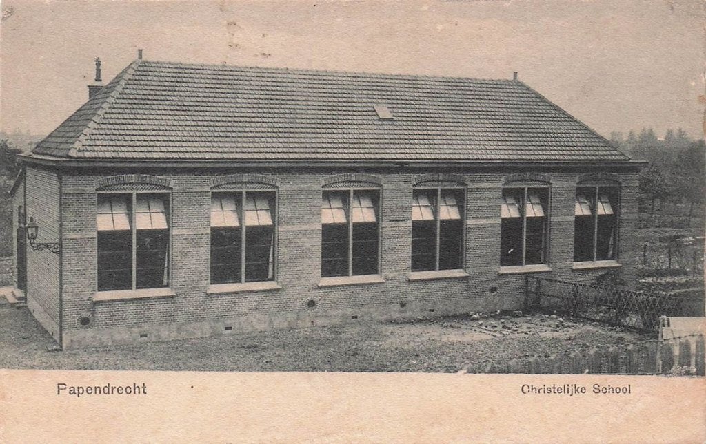 702-213-007 Papendrecht Christelijke School, Verzenden, Voor 1920, Zuid-Holland